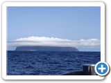 Blick auf Corvo vom Meer aus
